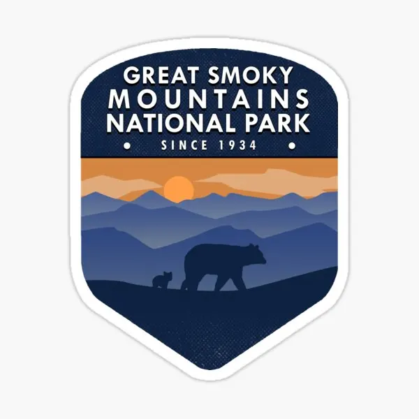 

Great Smoky Mountains National Park 4 5PCS Stickers for Stickers Window Background Cartoon Room Bumper Car Anime Decor Kid
