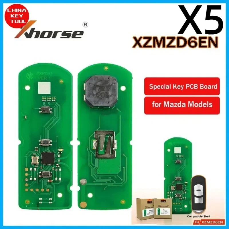 5 шт. Xhorse XZMZD6EN специальный пульт дистанционного управления для печатной платы 3 кнопки исключительно для Mazda без корпуса ключа