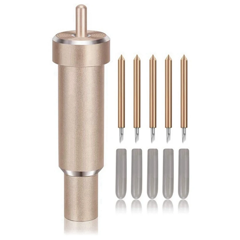 

5 шт. высококачественные тонкие режущие лезвия, виниловые Сменные плоттерные ножи для Cricut Maker + 1 шт. держатель для Cricut Maker