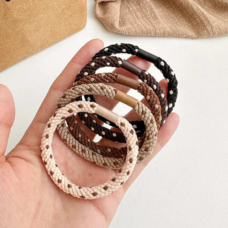 

Резинки для волос в горошек, 7 мм, 30 шт.