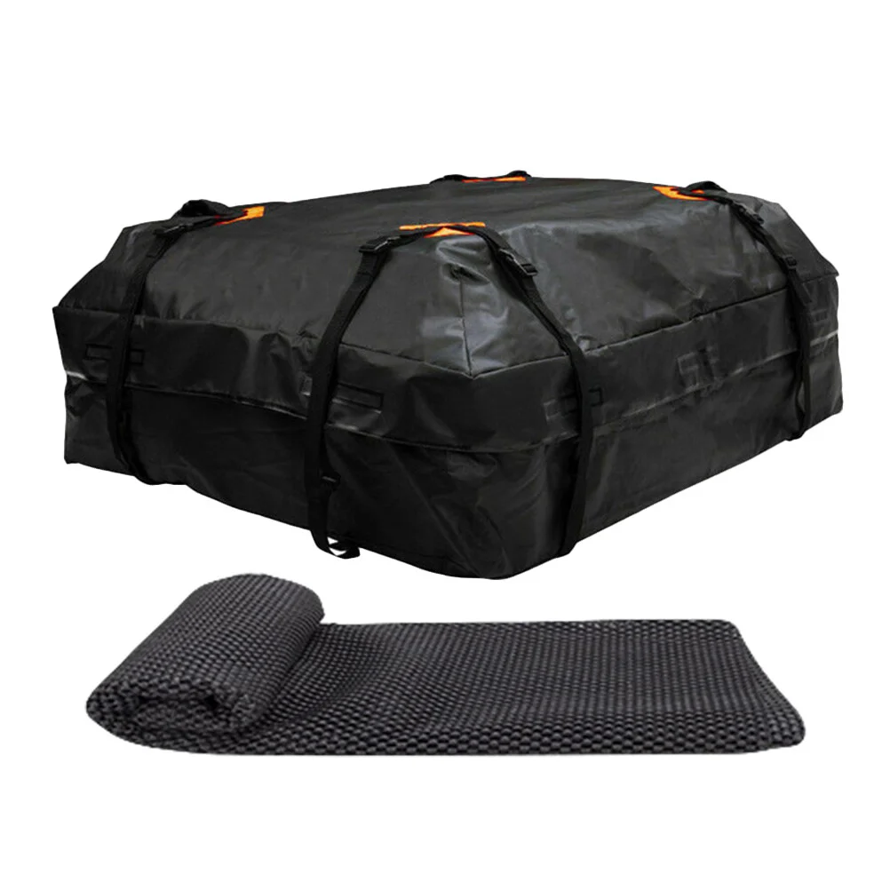 

1Pc Waterproof Car Roof Bag Practical Rooftop Cargo Carrier with Non-slip Mat