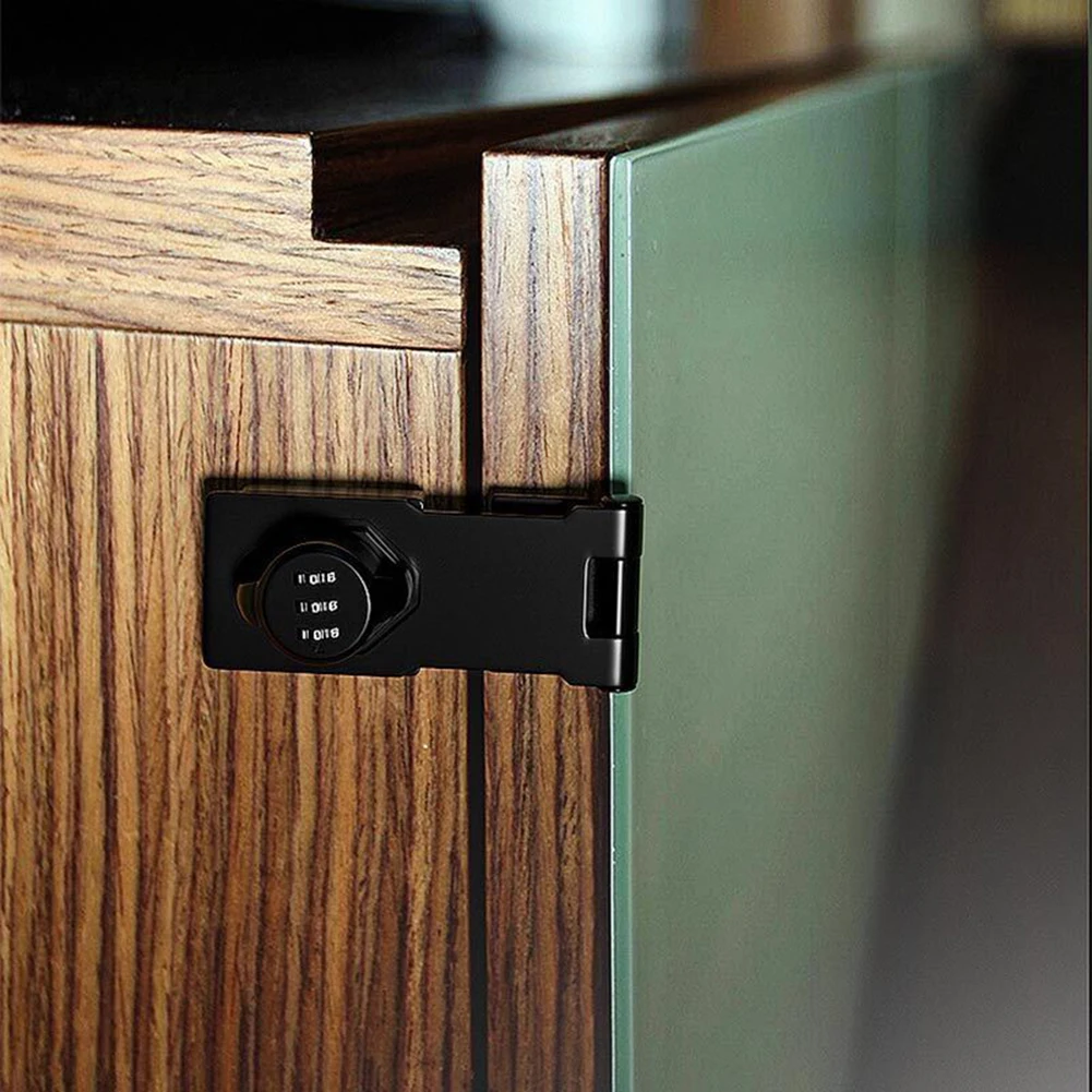 

1Set Cabinet Password Lock Zinc Alloy No-punch Mechanical Combination Lock Anti-theft Drawer Locks File Cabinet Door Lock