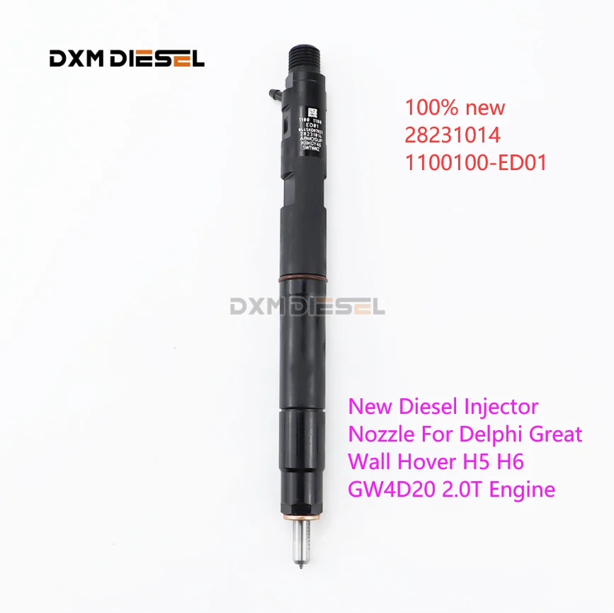 

4pcs 28231014 1100100-ED01 New Diesel Injector Nozzle For Delphi Great Wall Hover H5 H6 GW4D20 2.0T Engine