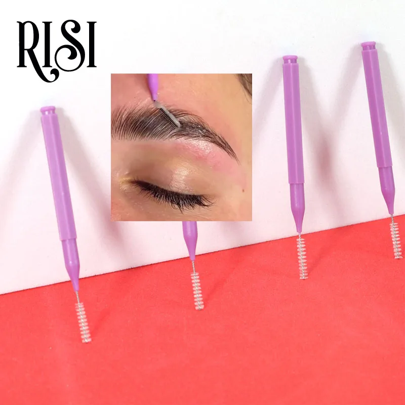 

RISI 10pcs/Bag Brow Perm Brush Mini Brow Lifting Brush Lifting Brushes Brow Lift Tools Brow Lift Brush