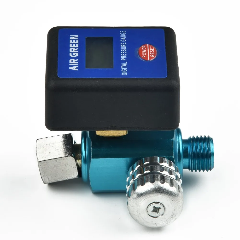 

Replacement Digital Air Regulator Digital Pressure Gauge Aluminum PSI Bar Kpa