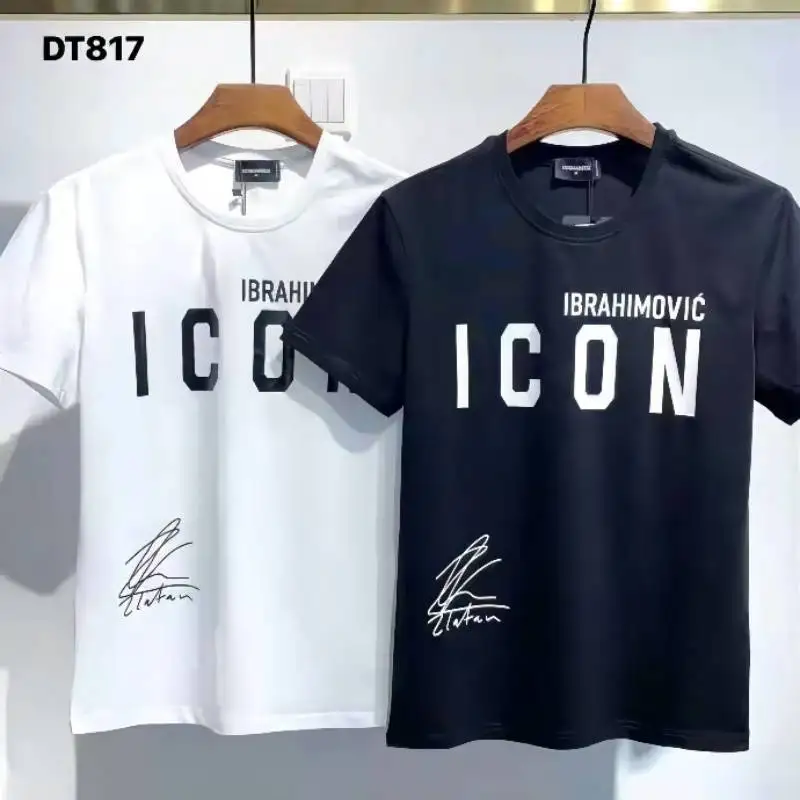 

2022 Men's Creative DSQUARED2 Letter Print Trendy Cotton Summer Top DT817