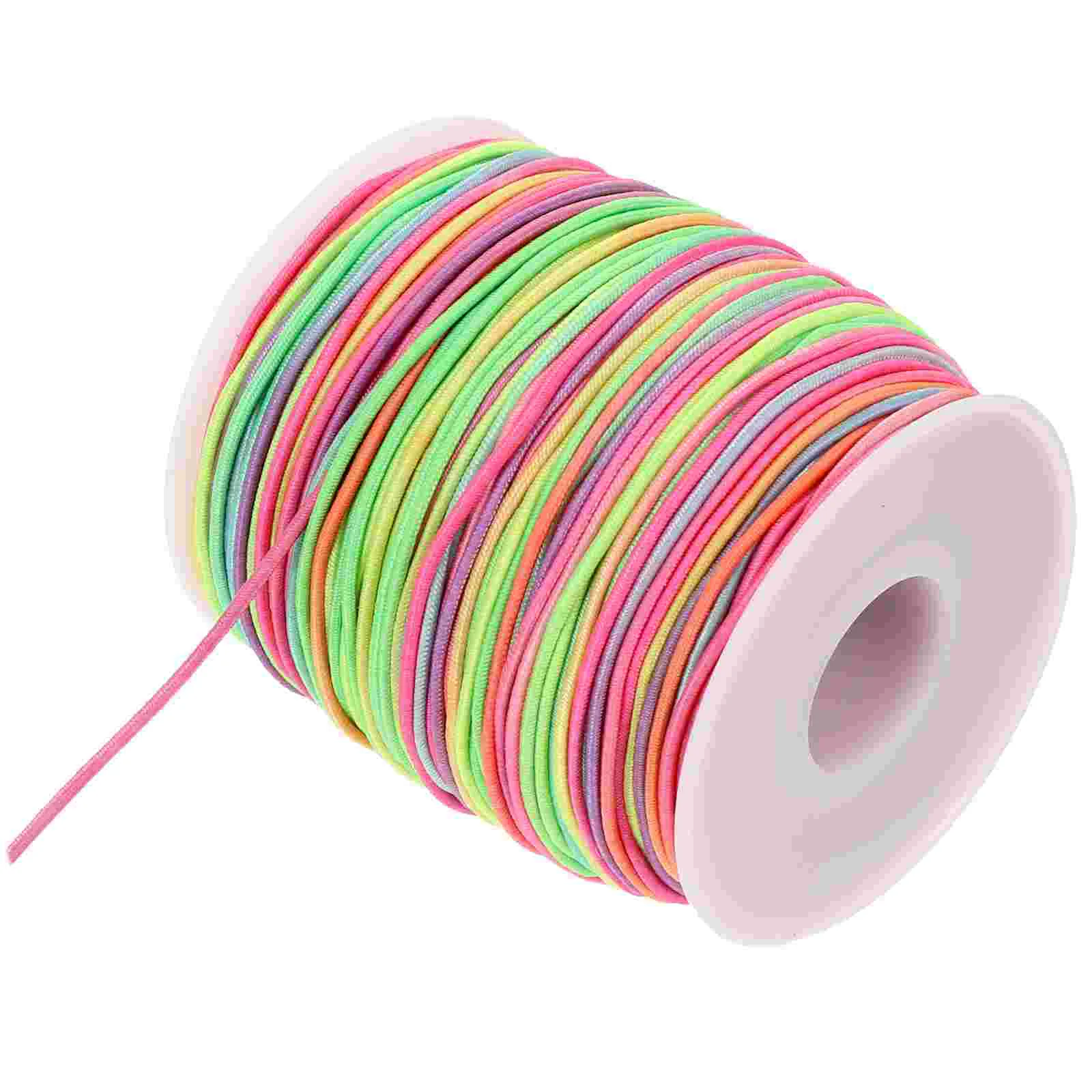 

String Cord Bracelet Making Crafting Jewelry Thread Elastic Beading Bead Rainbow Cords Threads Waxed