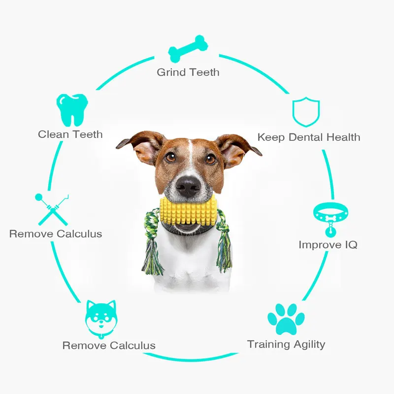 Жевательные игрушки для собак зубная щетка для щенков лай резиновые зубочистки уход за зубами очистка интерактивная игра