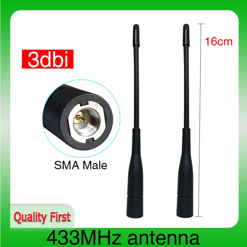 

grandwisdom UHF 433MHz antenna SMA Male Connector antena antenne directional IOT waterproof antennas for Walkie talkie wireless