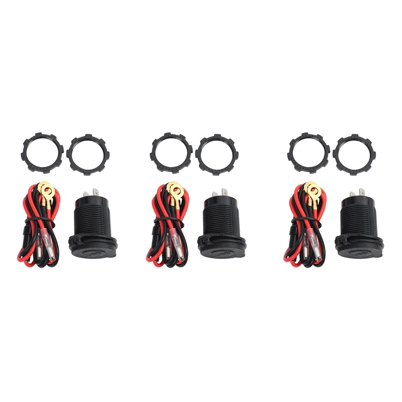 3x быстрое зарядное устройство 3 0 с двумя USB-портами 12 В 36 Вт выключателем для лодки