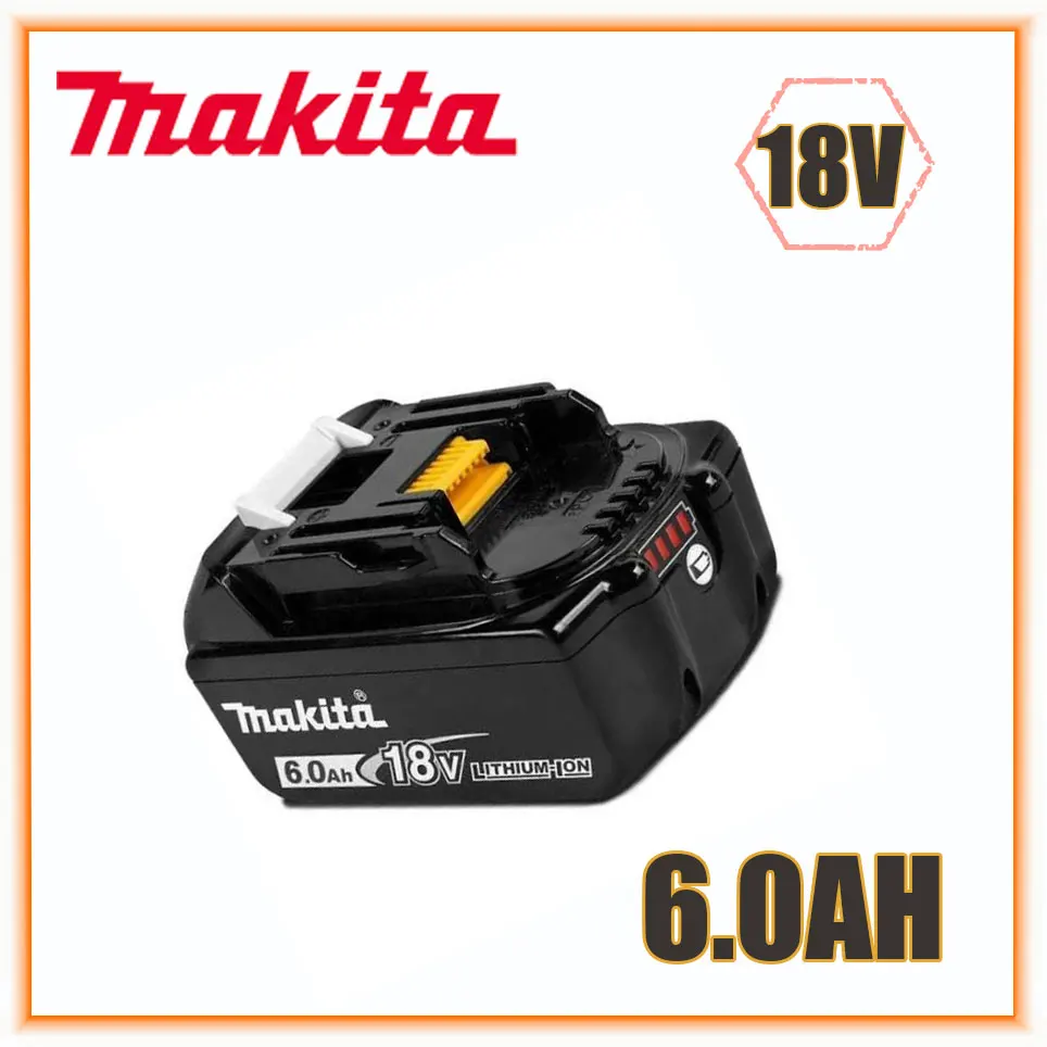 

Makita оригинальный 18V 6000MAH 6.0AH перезаряжаемый Электроинструмент аккумулятор светодиодный Литий-ионная Замена LXT BL1860B BL1860 BL1850