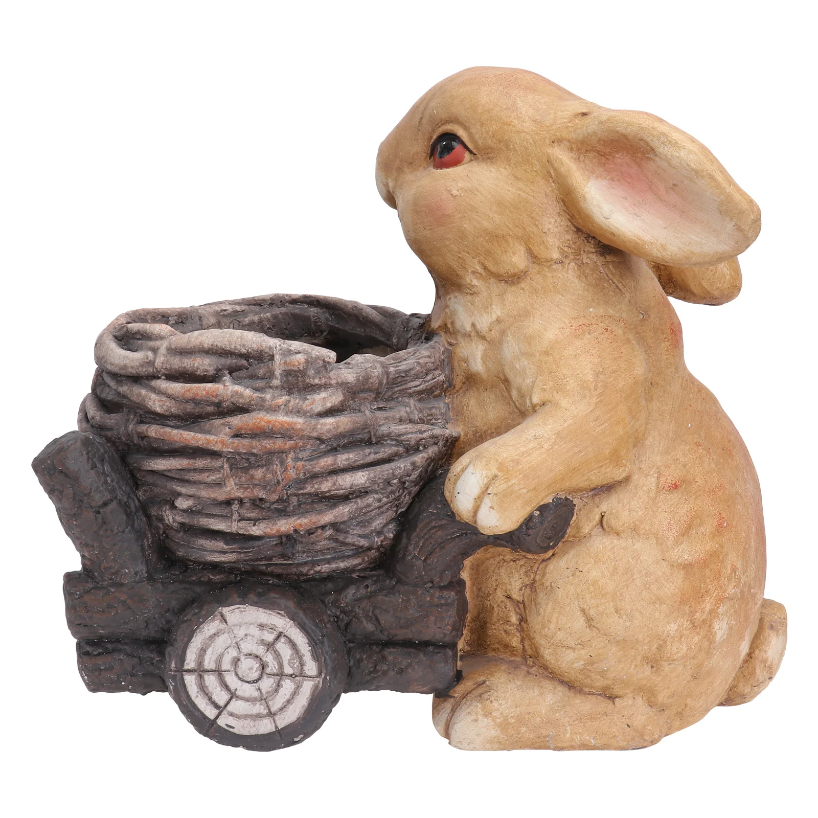 

Resin Rabbit Statue Ornament Bunny Model Decor Gardening Scene Layout Decor