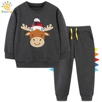 Dinosaur Children Clothing Sets Cartoon Spring Cotton Shirt and Pants Boys Long Sleeve Clothing Suits Kids Autumn Christmas Sets