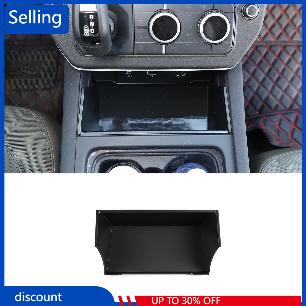 

For 20-21 Land Rover Defender car Center Console Armrest Storage Box Phone Tray Glove Organizers Box Interior accessories fast