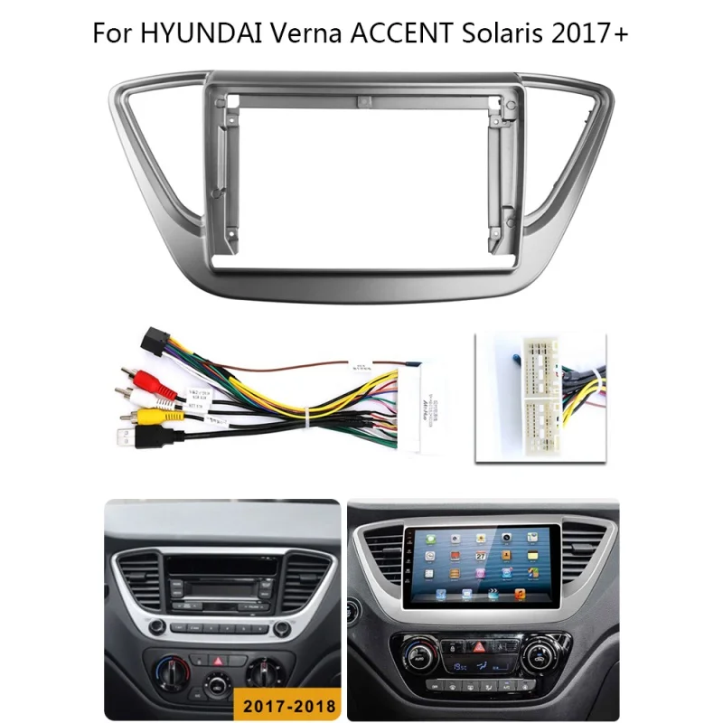 

Универсальная автомобильная рама для Hyundai Solaris 2 Verna 2016-2020, 9 дюймов, 2DIN