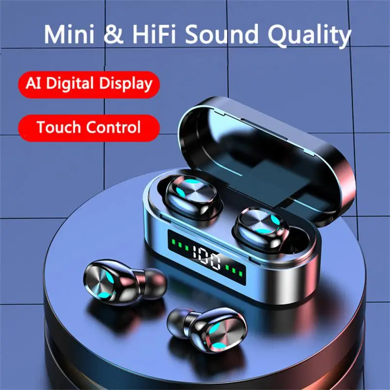 

S10 Earbud TWS Earphone Bluetooth-compatible V5.1 Wireless Sport Headset HiFI Stereo Touch Headphone With Microphone