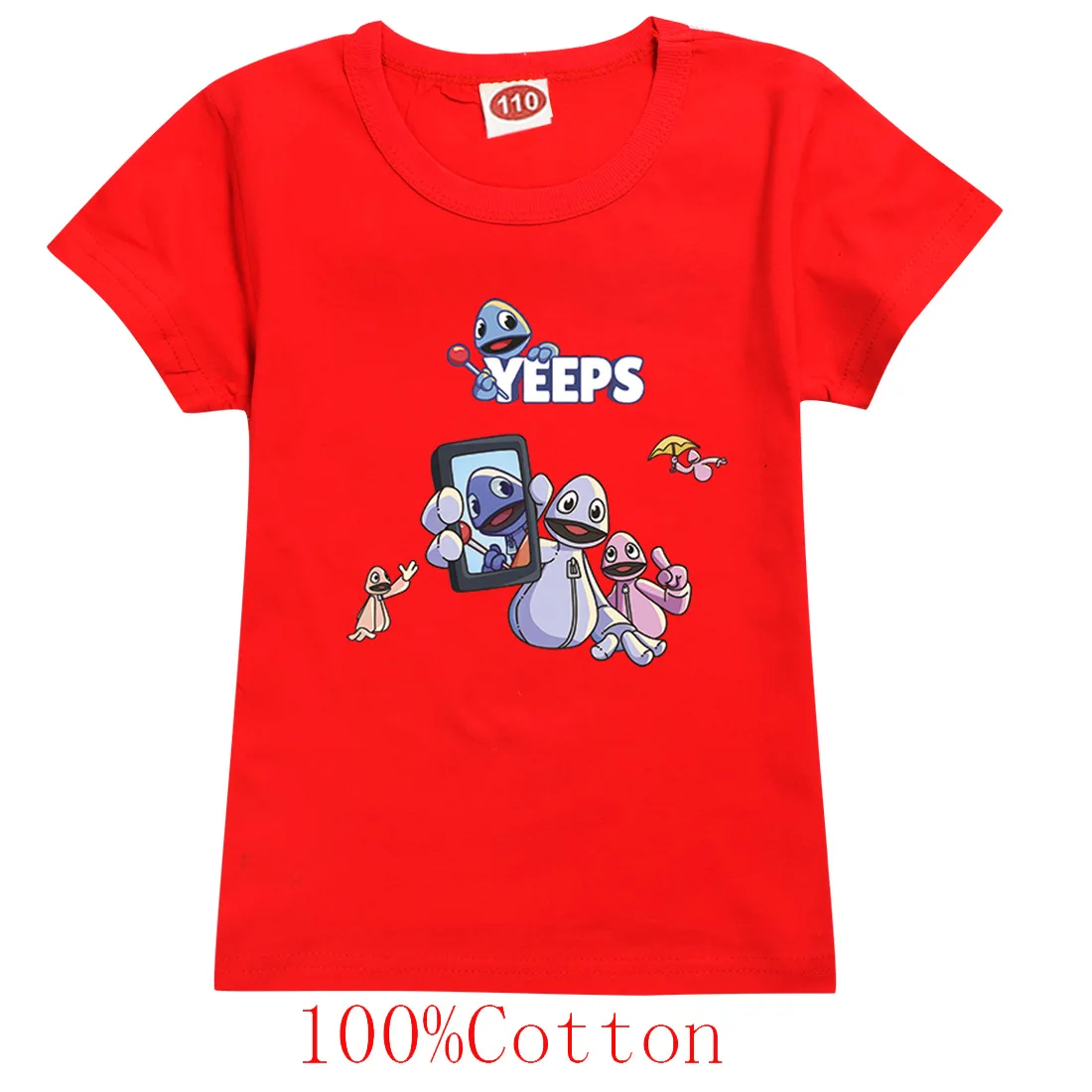 Фото Футболка New Yeeps: Hide and Seek, детская популярная игровая одежда, летняя забавная футболка с круглым вырезом и короткими рукавами для маленьких девочек, футболки с графикой №3