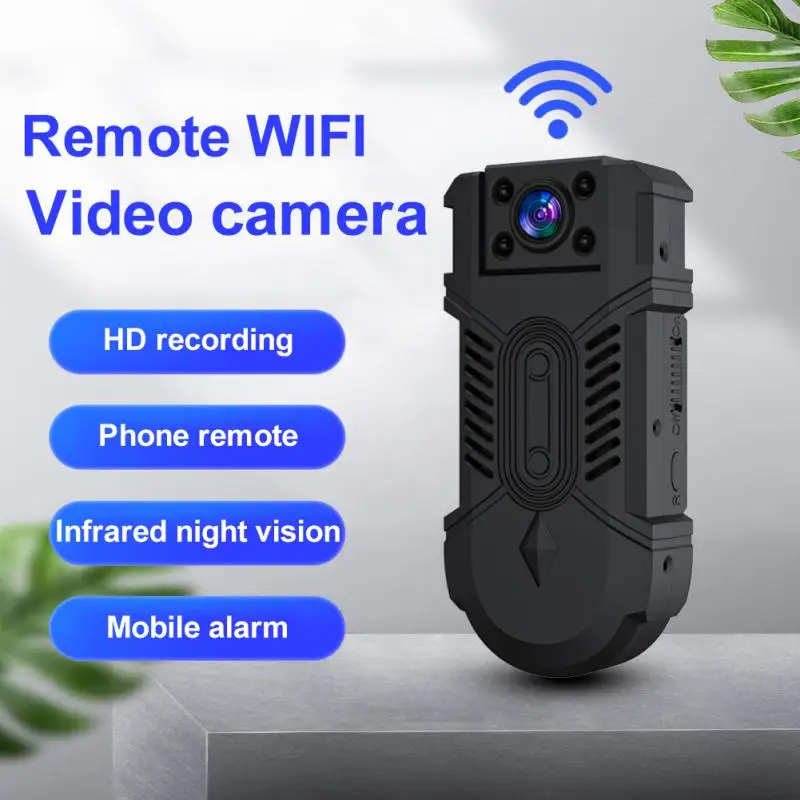 

WD18 Wi-Fi камера для тела, HD секретный монитор, вращающаяся на 180 ° Беспроводная мини-камера s 1080P, карманная записывающая видеокамера