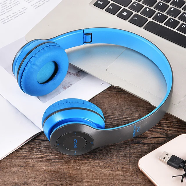 Foldable Bluetooth 5.0 Wireless Headphone: HIFI Stereo Bass Earphone with Mic, Ideal Gift for Kids and Girls, Compatible with iPhone, TV, and Gaming, Includes USB Adaptor 3