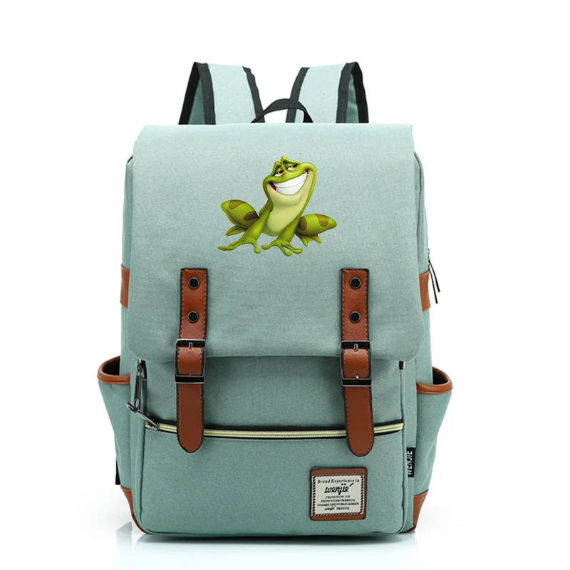 

Disney The Princess and the Frog Boys Girls School Bag Teenager laptop Bag Women Men Backpacks Casual Travel Rucksack Mochila