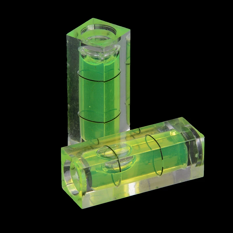 2шт пузырьковый уровень прямоугольный куб спиртовой измерительный линейка