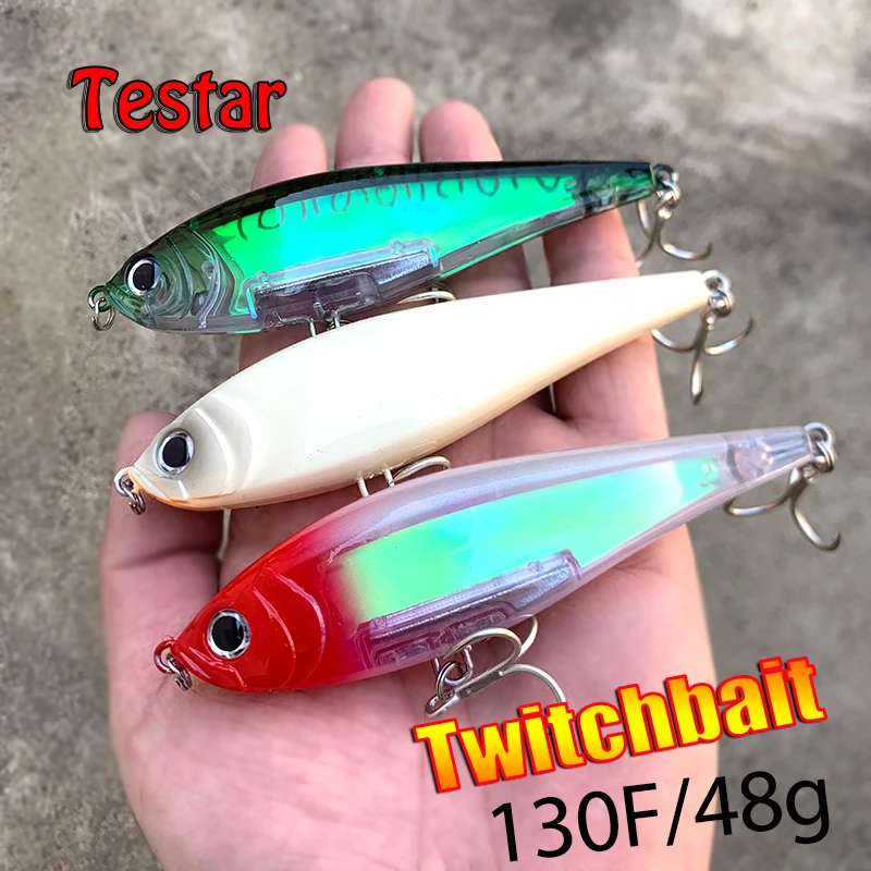 Рыболовная приманка Testar 130 мм 48 г плавающая приманка-карандаш для больших игр