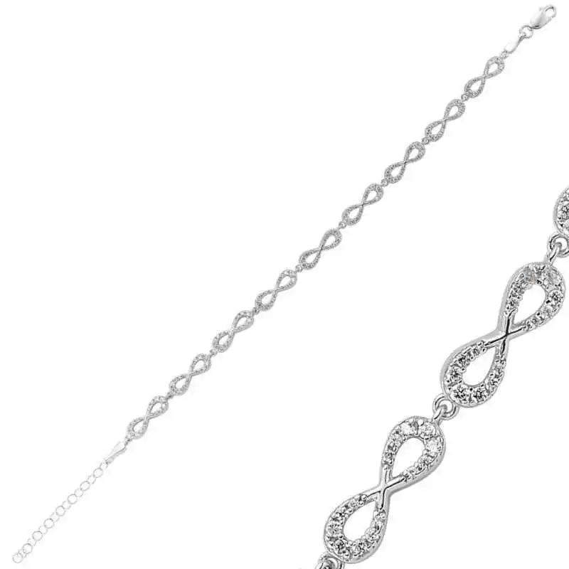 

Tevuli 925 Sterling Silver Infinity Ladies Bracelet