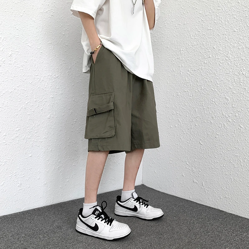 

Широкие шорты для спортзала, мужские шорты оверсайз, мужская летняя одежда, мужские спортивные Бермуды, брюки-карго для бега, тренировок, сп...