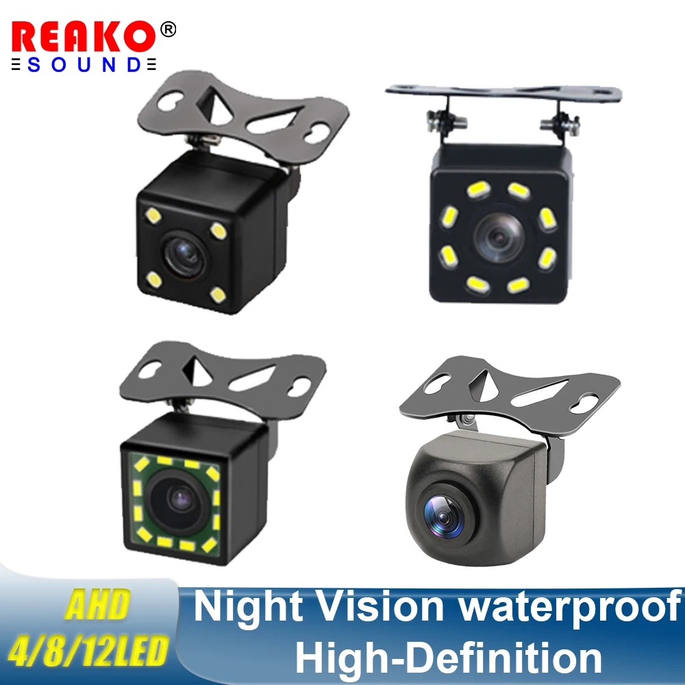 

Автомобильная камера заднего вида, 4 светодиодный, ночное видение, автоматический парковочный монитор заднего вида CCD IP68, водонепроницаемое изображение высокой четкости на 170 градусов