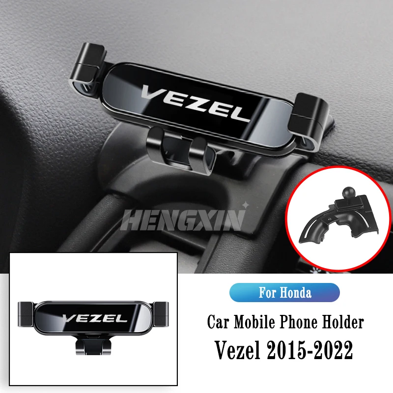 

Держатель мобильного телефона автомобиля для Honda Vezel 2015-2022 воздушные вентиляционные крепления стоять на навигационных кронштейнах GPS GRPS Accessories