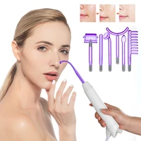 7 in1 high frequency facial wand neon electrotherapy glass tube acne spot remover home spa beauty device facial therapy wand