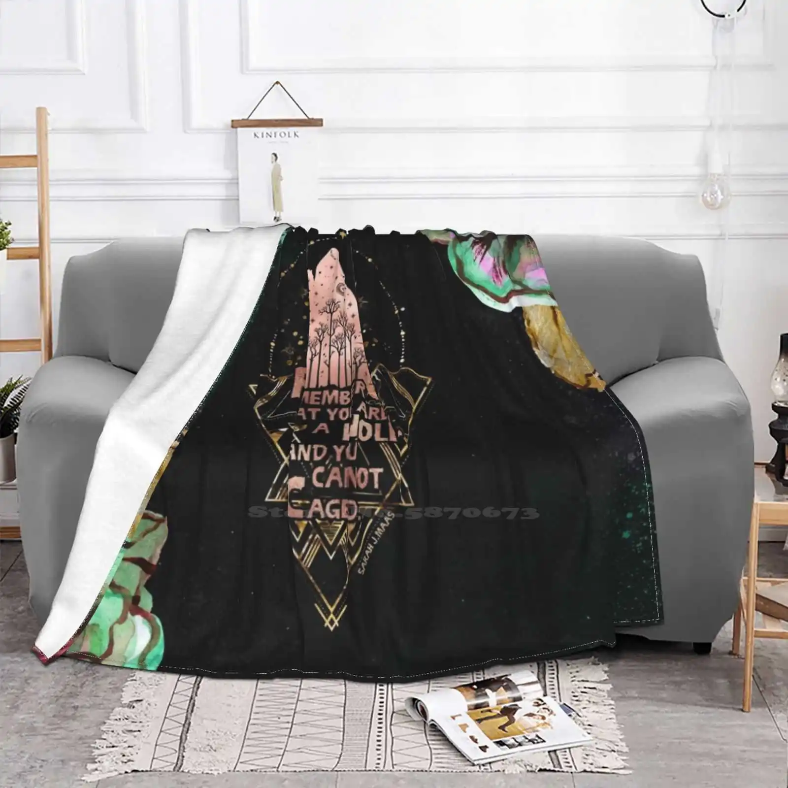 Acowar-Wolf трендовый стиль забавное модное мягкое одеяло книги волк читает