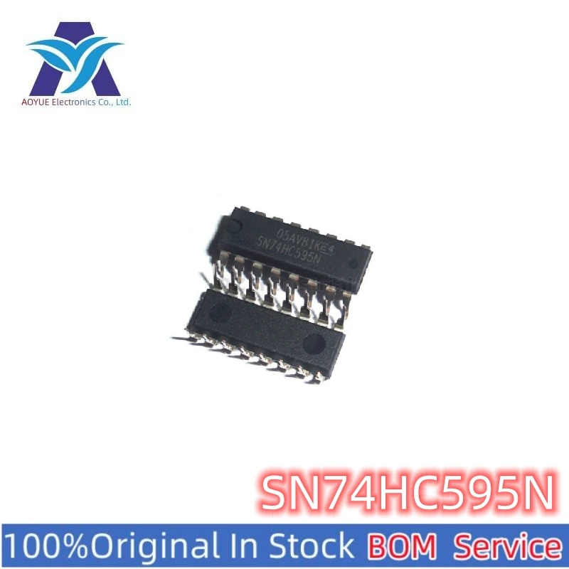 Новые оригинальные электронные компоненты интегральной схемы SN74HC595N IC MCU, комплексное обслуживание
