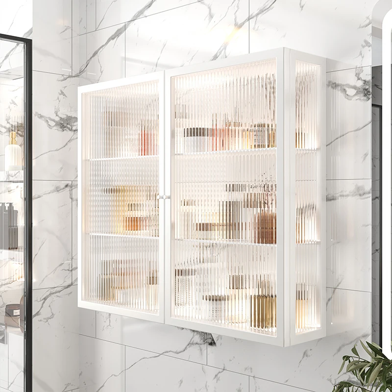 Стеклянный кухонный стеллаж для ванной комнаты балкона