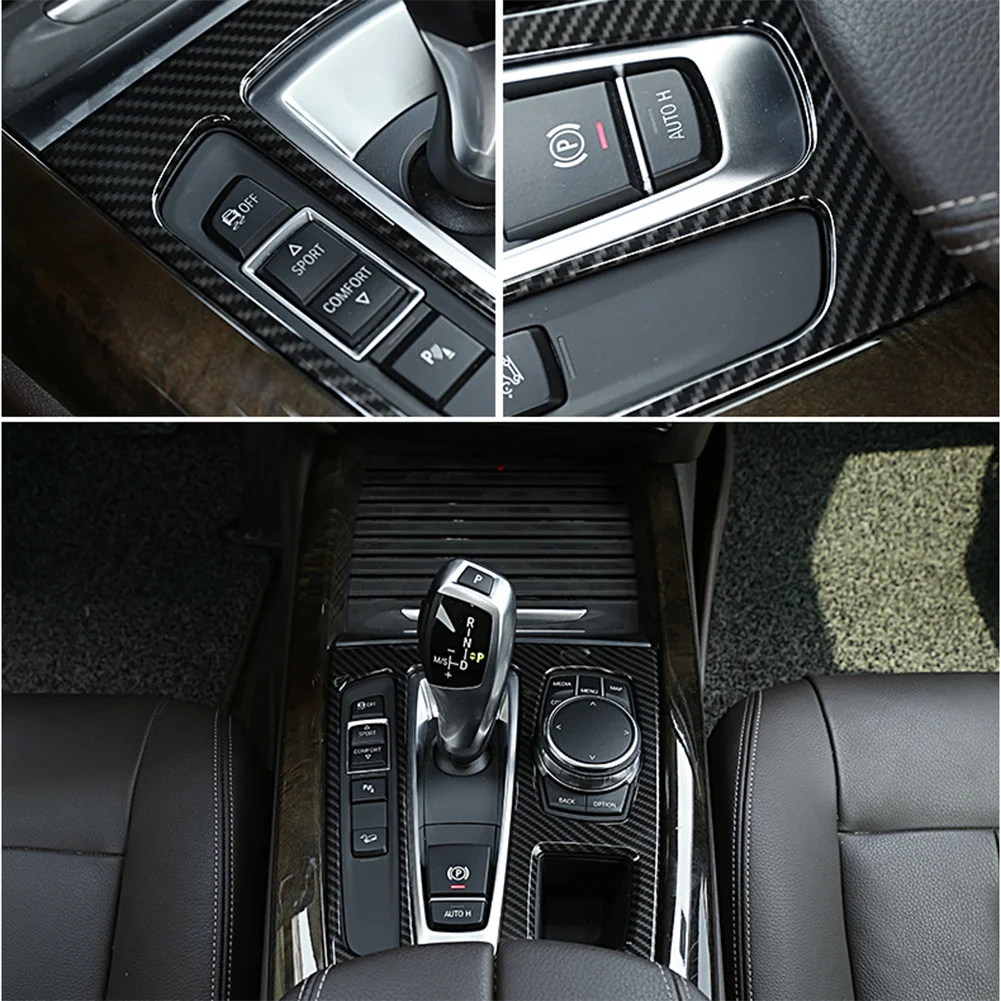 

Car Gear Shift Panel Trim 1 Set Console Cover1 Set For X6 F16 2015-2018