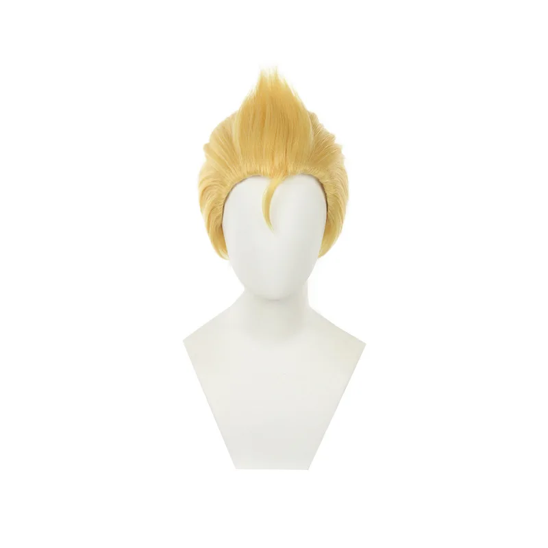 

Anime Tokyo Revengers Hanagaki Takemichi Wigs Short Golden Heat Resistant Synthetic Hair Cosplay Wig + Wig Cap