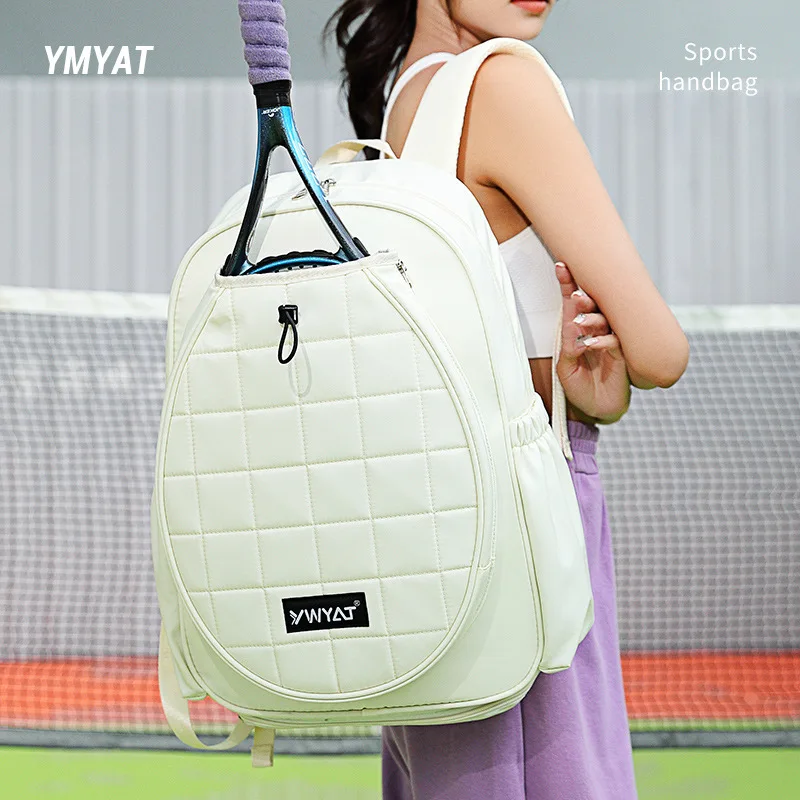 Tennis Badminton Backpack for Wemen YWYAT Large Capacity with Shoe Compartment Gym Sports Racquets Bag
