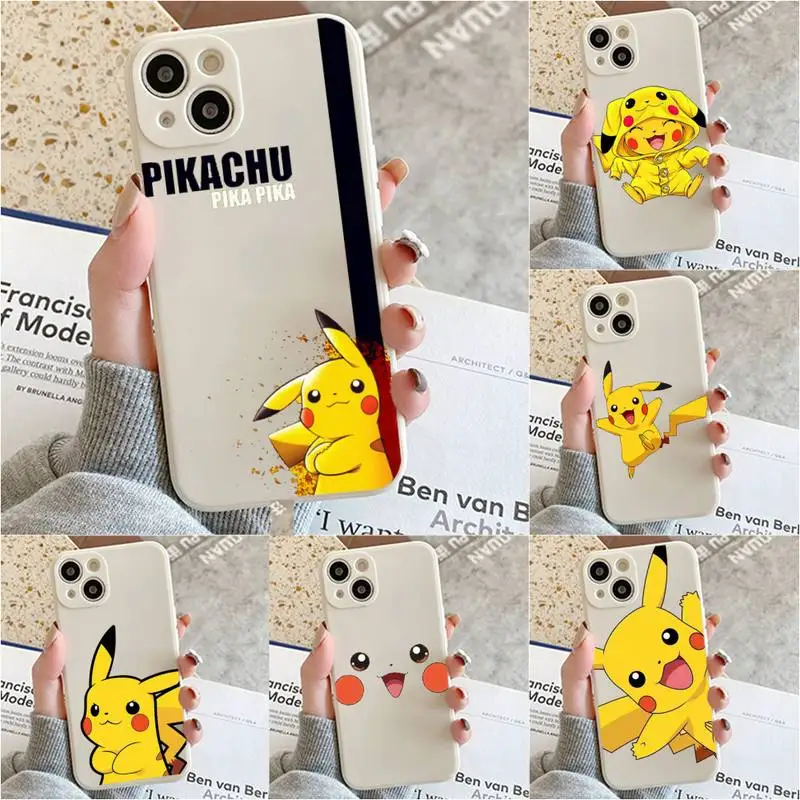 

Pokemons Pikachus Cute Cartoon Phone Case For Iphone 7 8 Plus X Xr Xs 11 12 13 Se2020 Mini Mobile Iphones 14 Pro Max Case