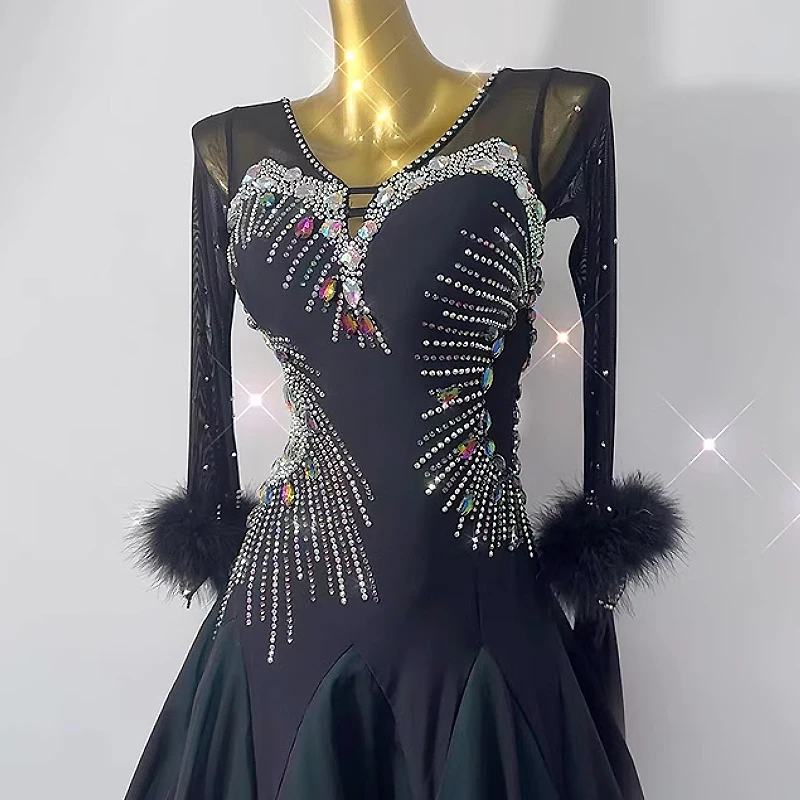 Платье для вальса Женский костюм Бальных соревнований женское платье