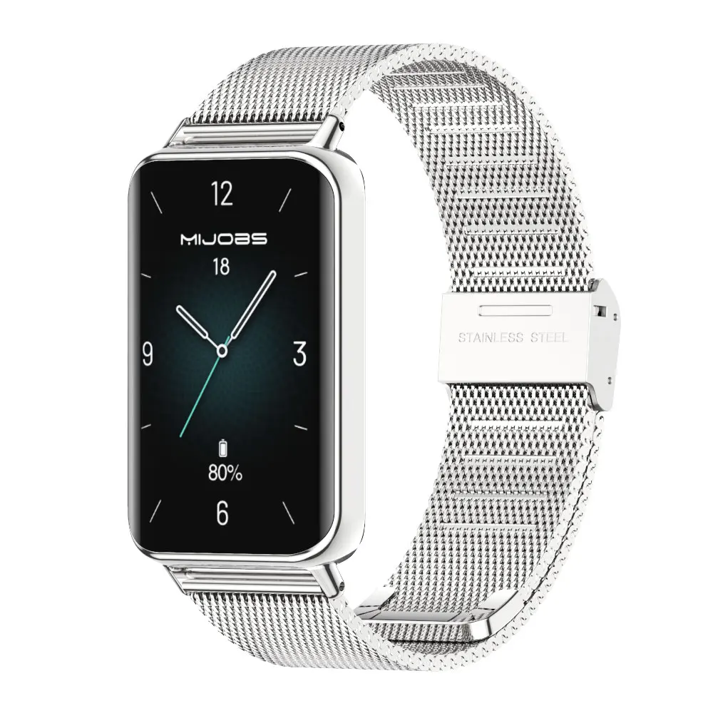 Фото Ремешок для Honor Band 9/10 браслет для Honor Band 10 миланский металлический ремешок, модный сменный ремешок для смарт-браслета. №3