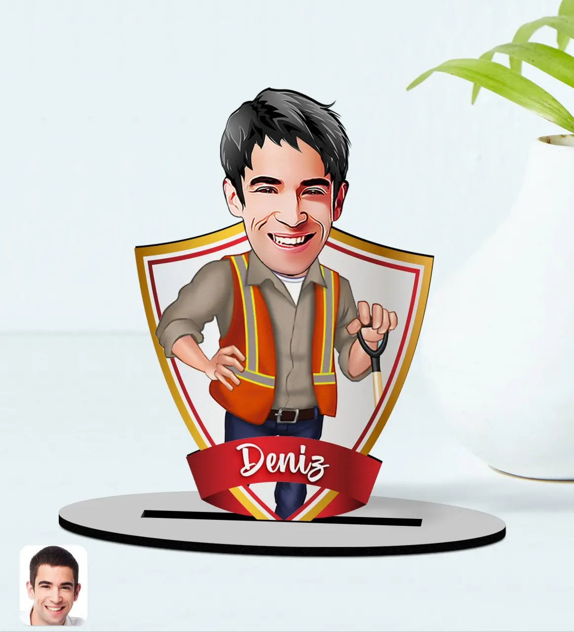 

Персонализированная карикатура для мужчин, деревянная безделушка, модель-80