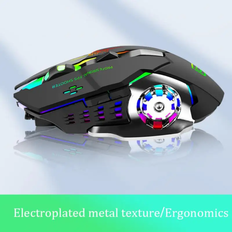 

Gamer Mouse Professional Led Light Night Glow 3600dpi 6 Buttons With Rgb Backlight Gaming Optical Computer Mouse Adjustable