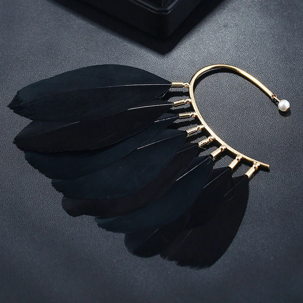 

Ear Cuffs Women Earrings Fairy Non Ethnic Trendy Travel Photography Plume