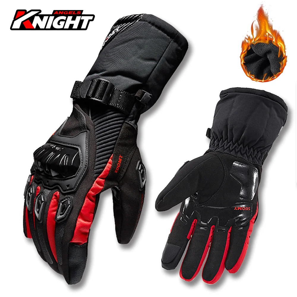 

Motorcycle Full Finger Gloves Winter Thickening Touch Screen Waterproof Gloves Protective Anti-fall Moto Non-slip Riding Gloves