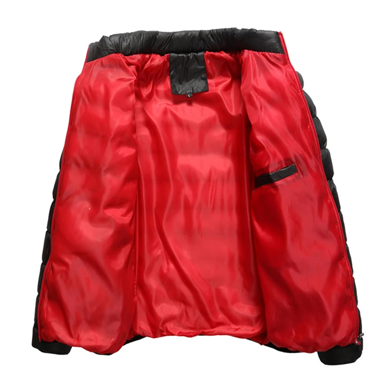 Men's Warm Windproof Cotton Jacket Fashion Casual Hooded Thickened Printed Cotton Jacket