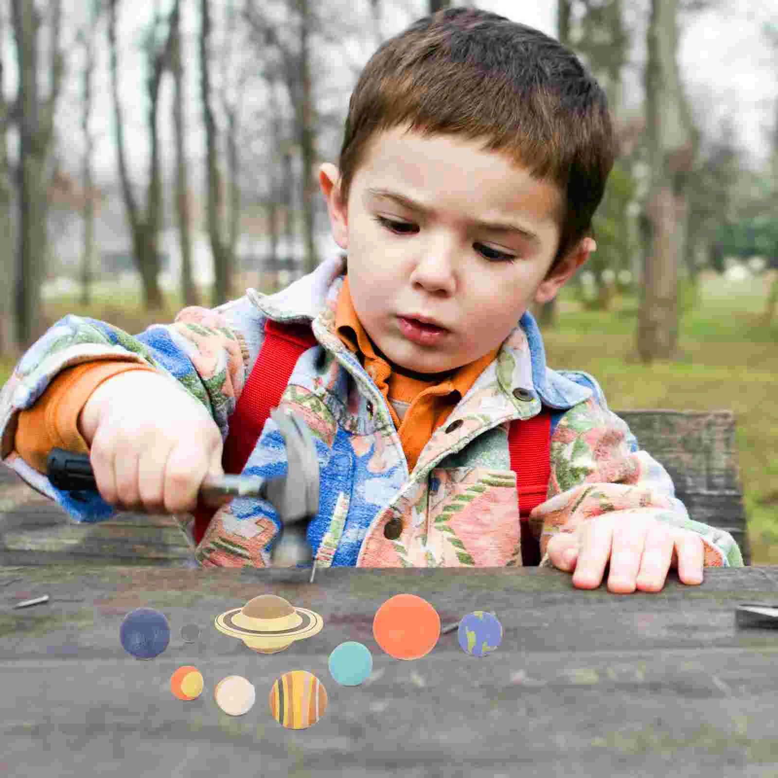 

1 Set Portable Solar Planet Models Realistic Planet Toy Educational Planet Toy Solar System Model Toys Kids Planet Model