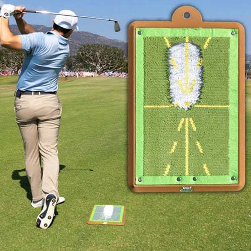 

Golf Training Mat for Swing Detection Batting Ball Trace Directional Mat Swing Path Pads Swing Practice Pads Christmas