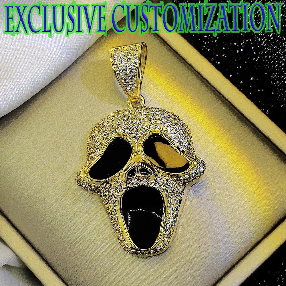 Высококачественное популярное на заказ ожерелье в стиле хип-хоп жуткая