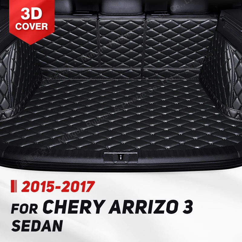 

Автомобильный коврик для багажника с полным покрытием для Chery Arrizo 3 Sedan 2015-2017 16, автомобильный коврик для багажника, защитные аксессуары для салона автомобиля