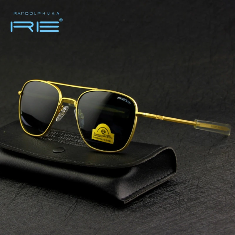 Солнцезащитные очки Pilot USA.RE для мужчин, высококачественные брендовые дизайнерские закаленные стеклянные очки для мужчин, TJ116